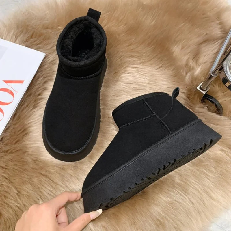 Women's Snow Boots Comfortable Warm Ankle Boots Women Winter Ladies Shoes