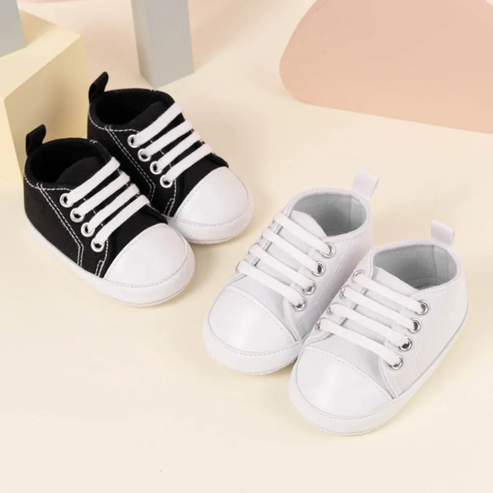 Newborn Baby Canvas Shoes Gender-free Multiple Color