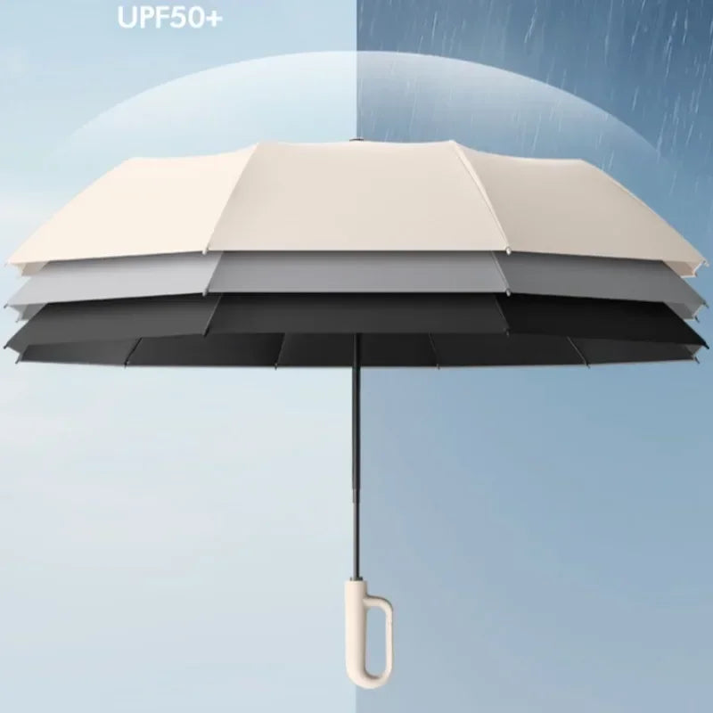 Strong Windproof Automatic Umbrella  72-Bone UV Protection | Product Universal