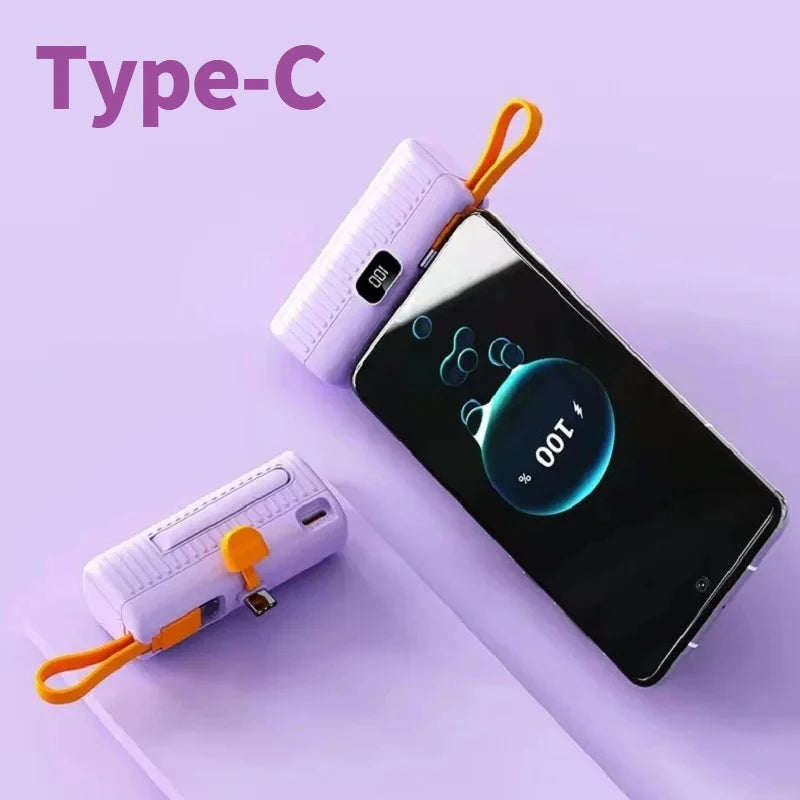 50,000mAh Mini Power Bank Built-in Cable & Digital Display  | Product Universal