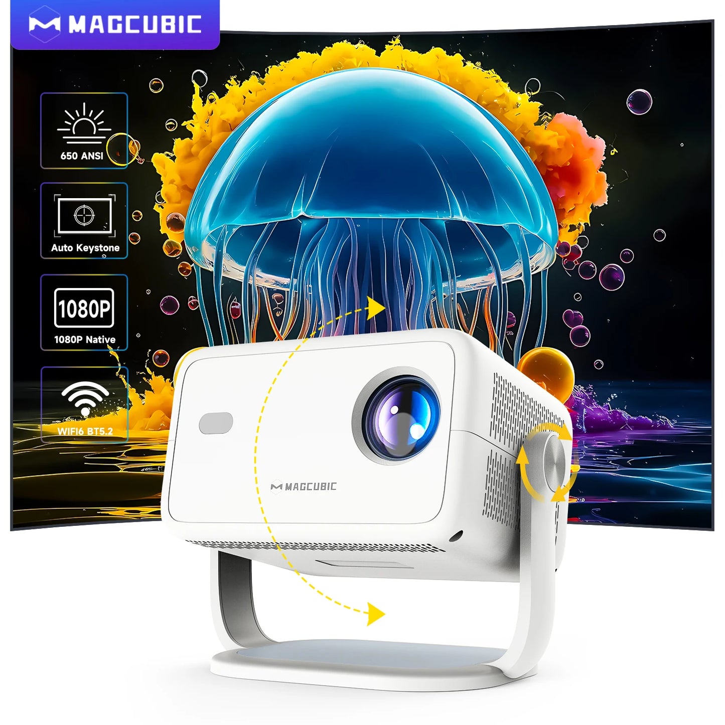 MAGCUBIC Native 1080P Projector 4K Outdoor Cinema  | Product Universal