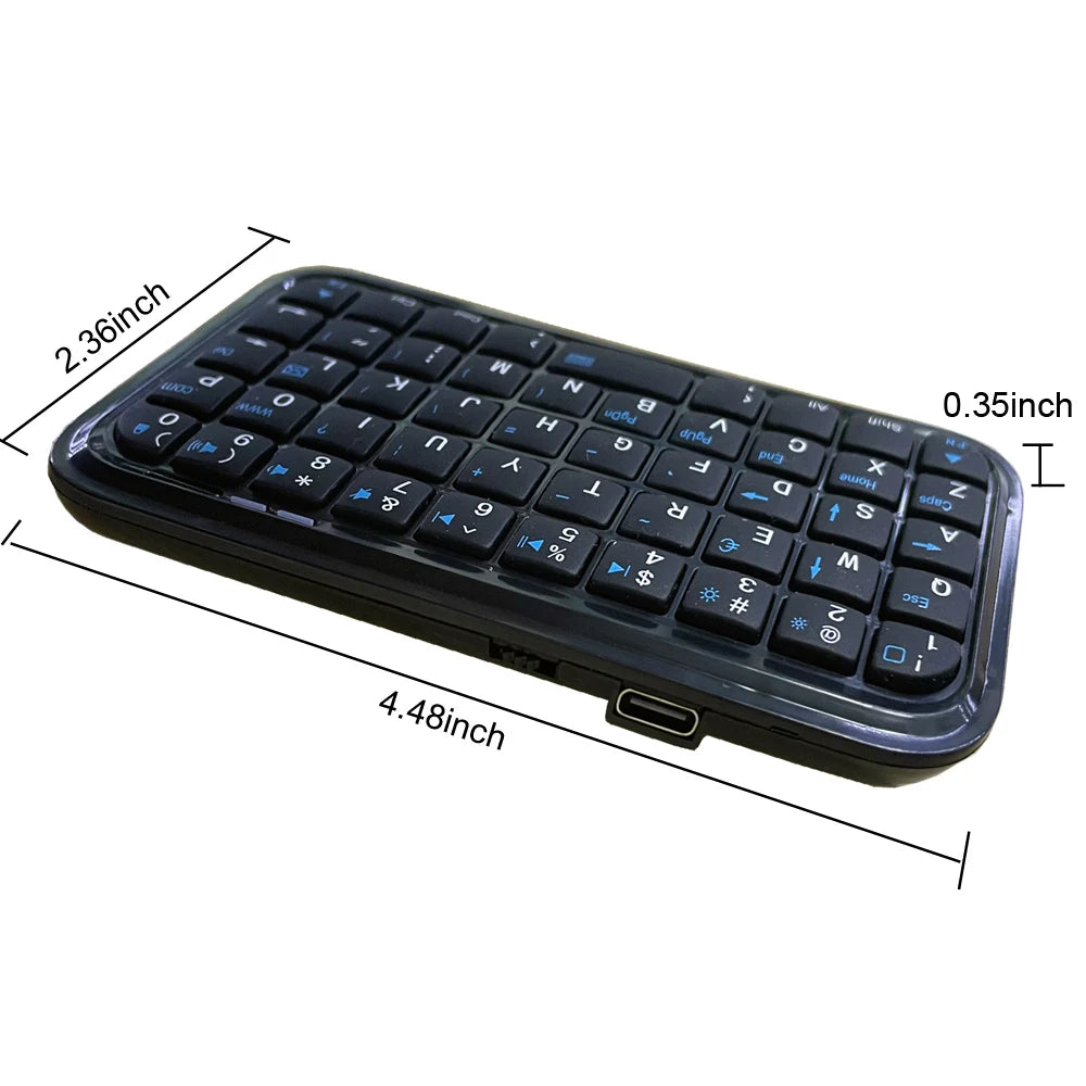 Mini Rechargeable Type-C Bluetooth Keyboard  Pocket-Sized Convenience  | Product Universal