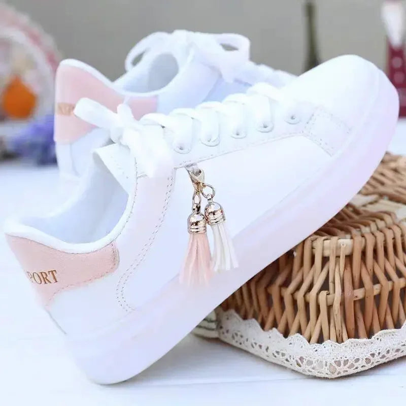 Women Sneaker Breathable Students Casual Shoes Sports for Girl Flat Mesh