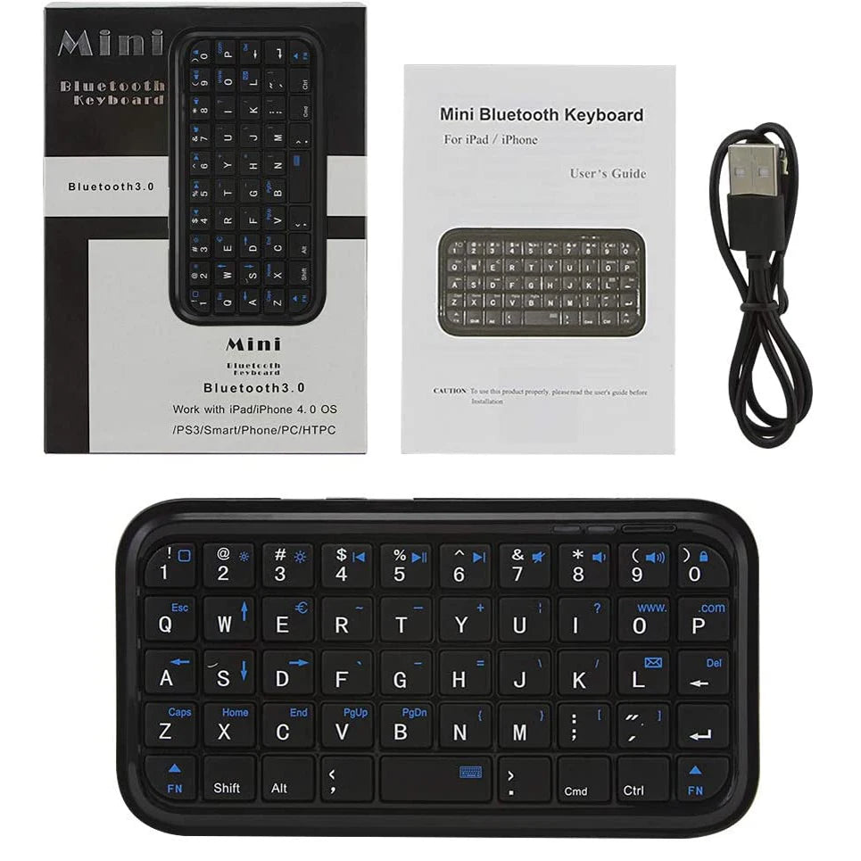 Mini Rechargeable Type-C Bluetooth Keyboard  Pocket-Sized Convenience  | Product Universal