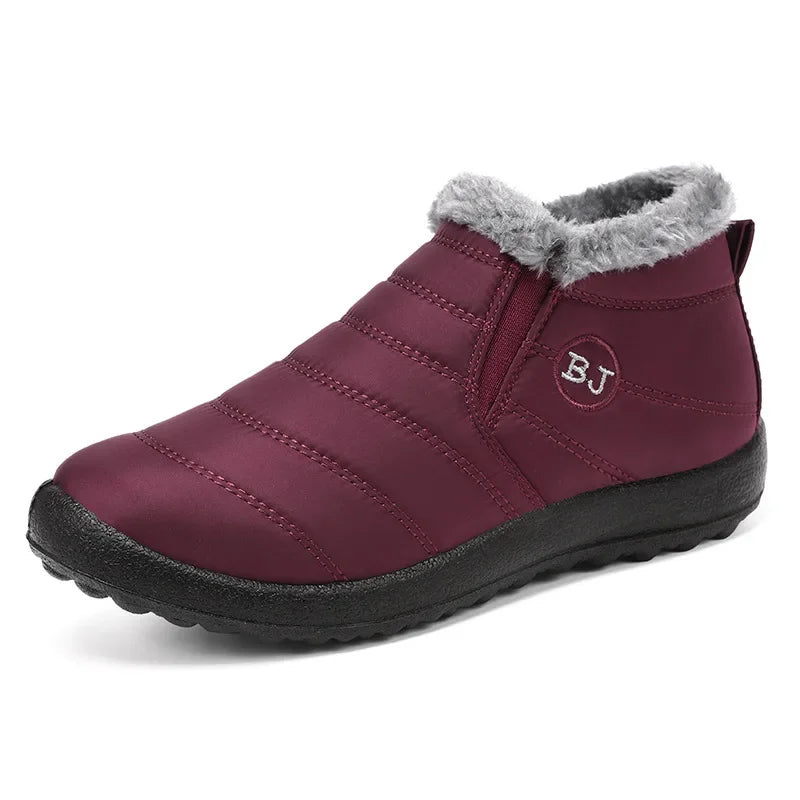 Cotton shoes, winter new couple snow boots with plush and thick cotton boots.