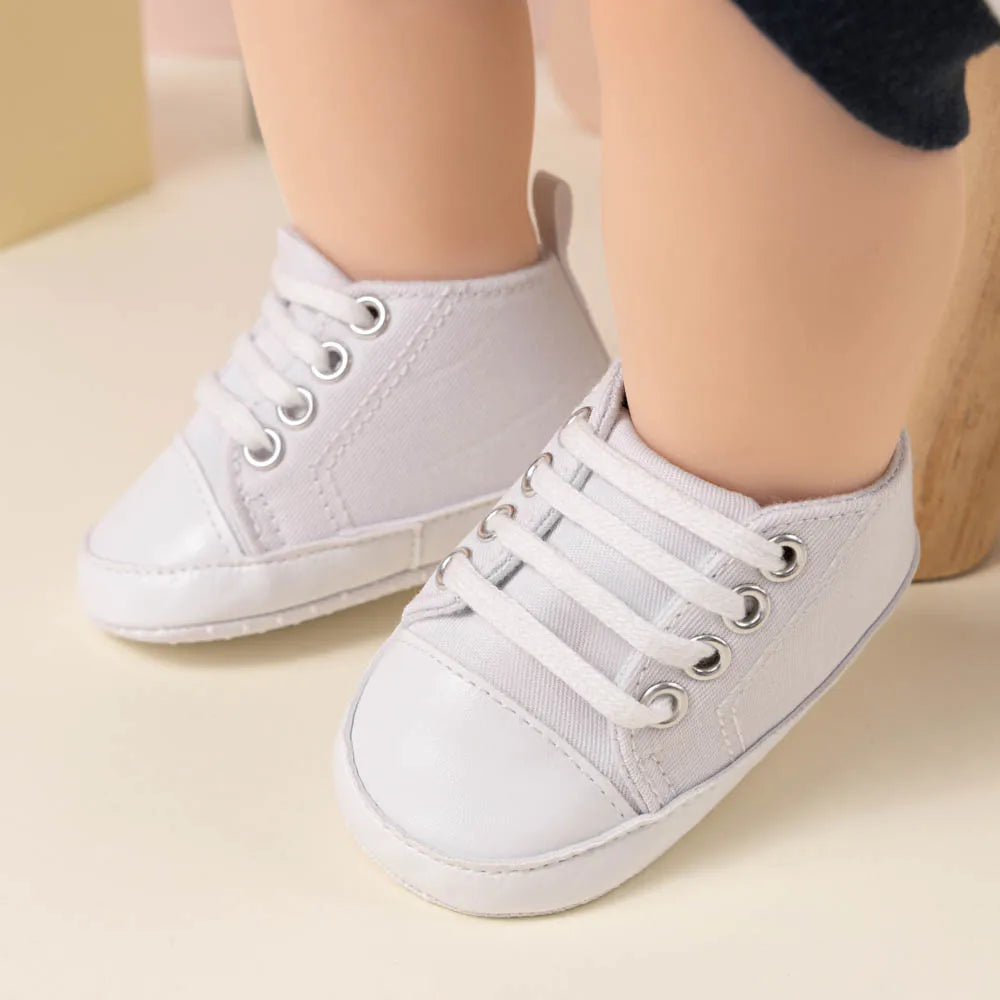 Newborn Baby Canvas Shoes Gender-free Multiple Color