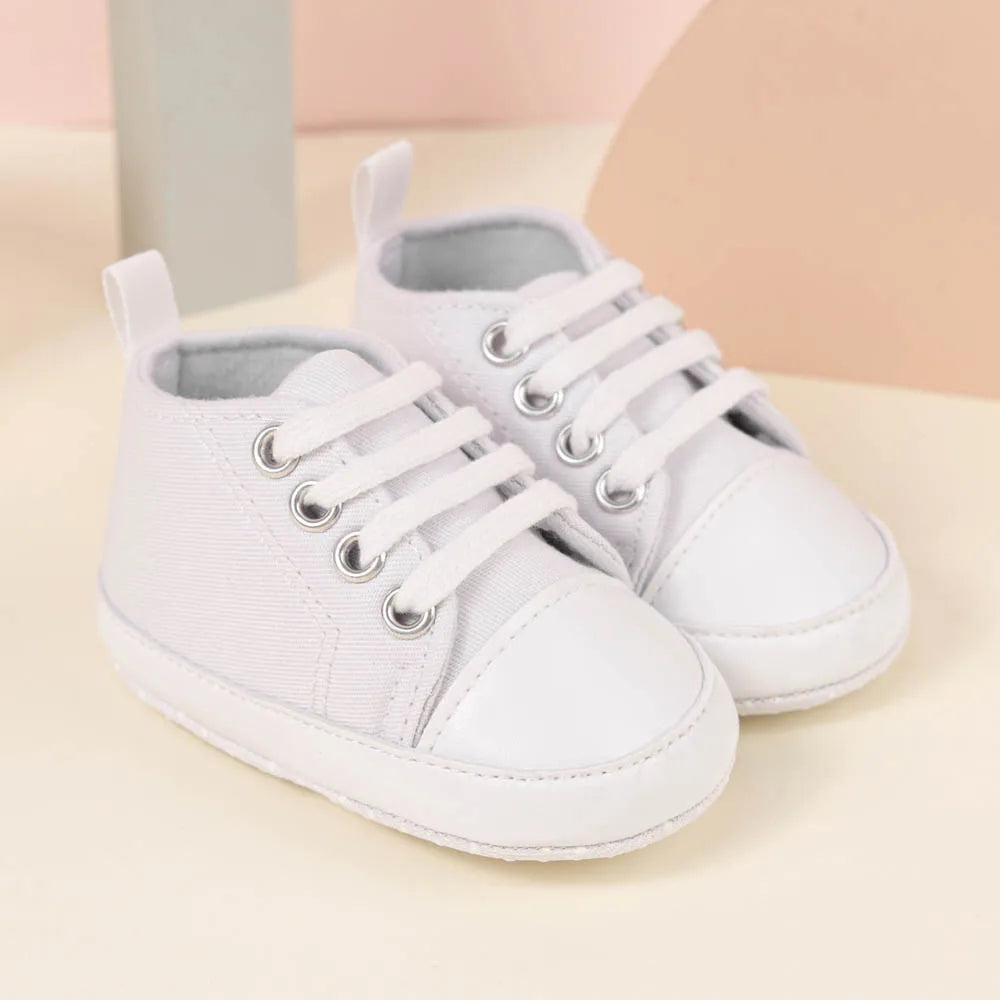 Newborn Baby Canvas Shoes Gender-free Multiple Color