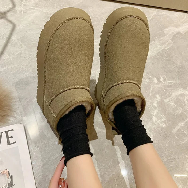 Women's Snow Boots Comfortable Warm Ankle Boots Women Winter Ladies Shoes