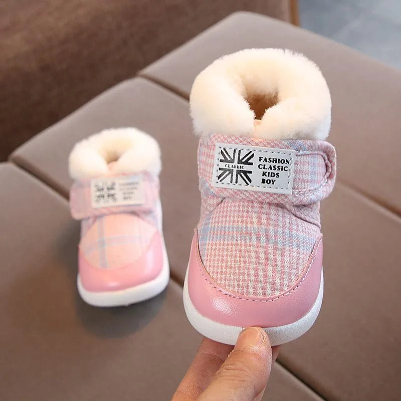 Baby Winter New Plus Thickened Baby Walking Cotton Shoes Children's