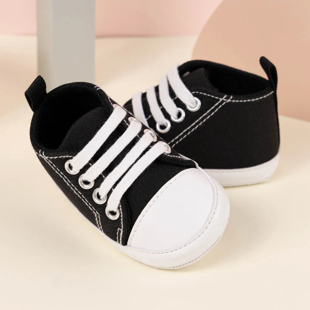 Newborn Baby Canvas Shoes Gender-free Multiple Color