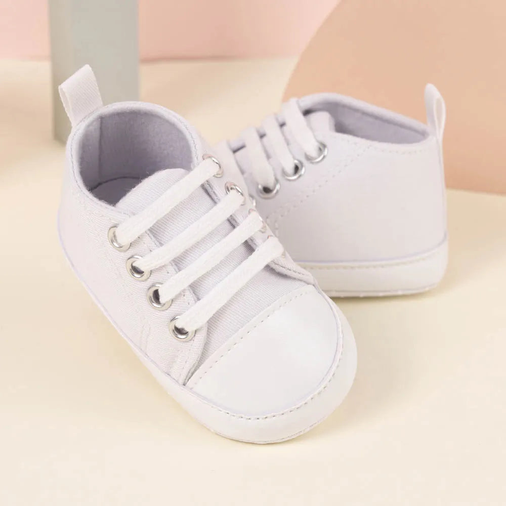 Newborn Baby Canvas Shoes Gender-free Multiple Color