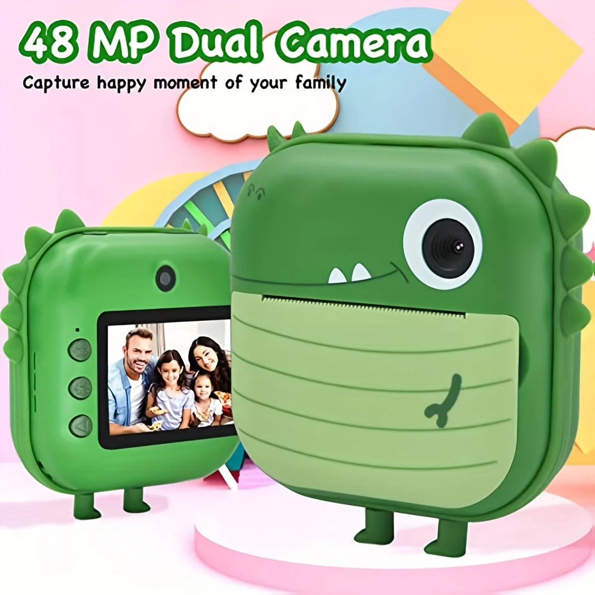 Instant Print Camera for Kids  Dual Lens & HD Video | Product Universal