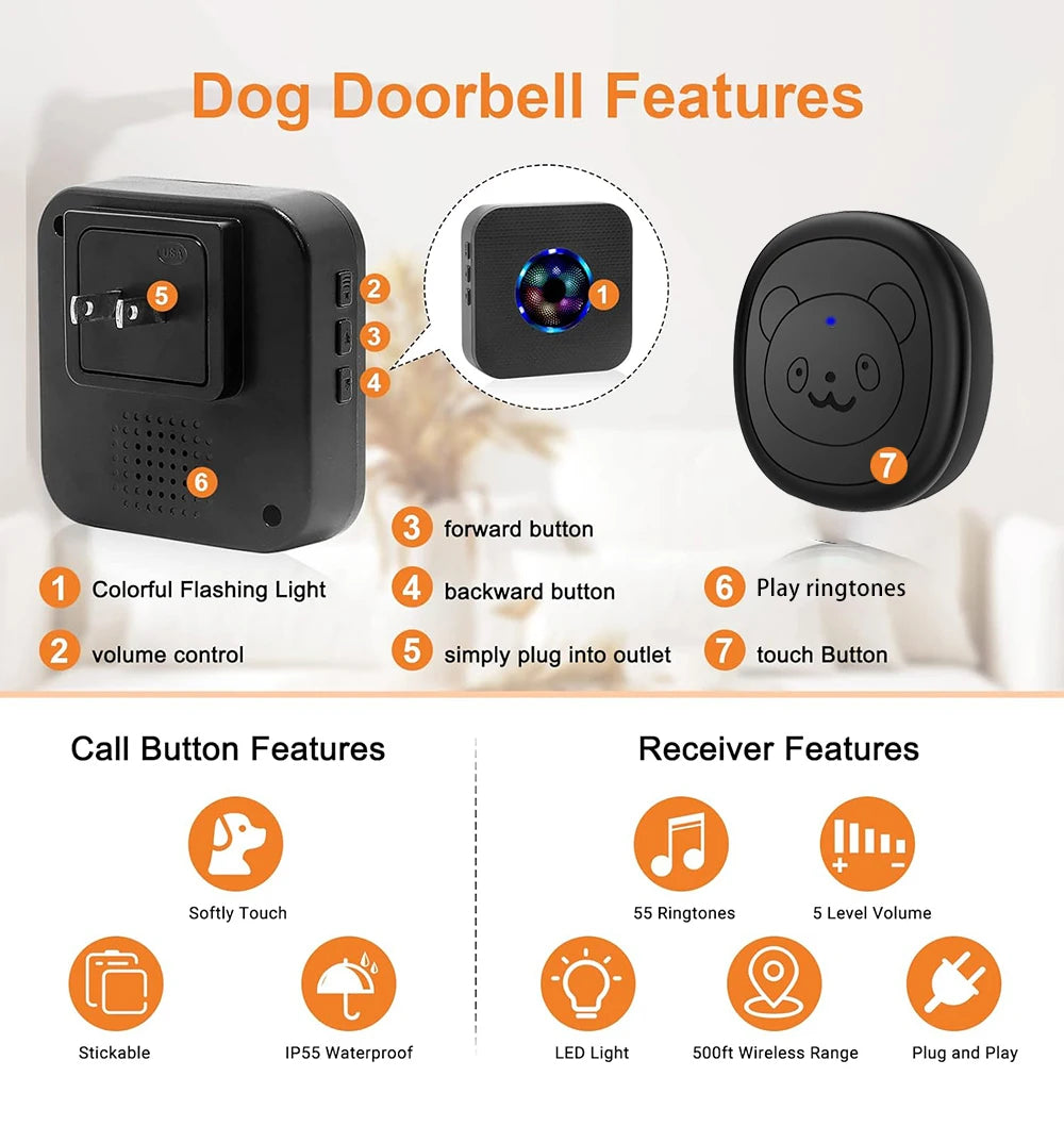 Smart Dog Doorbell Wireless for Potty Training  | Product Universal