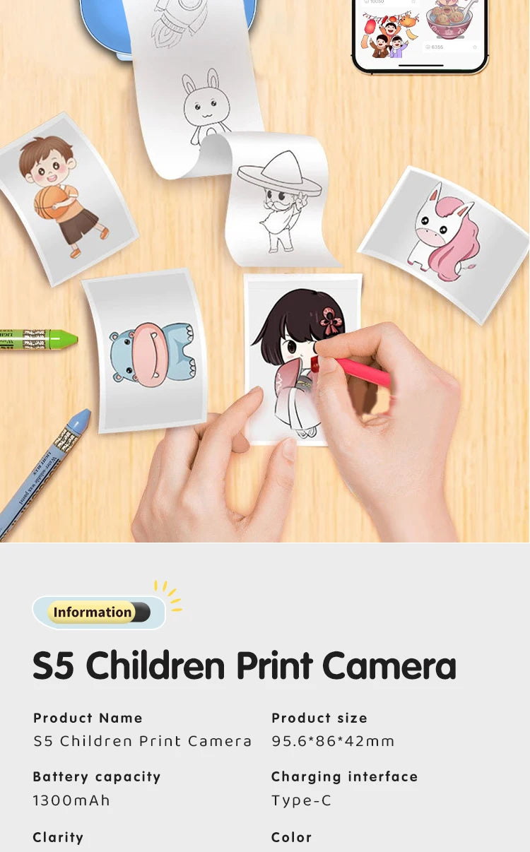 Children Digital Camera Instant Print with 32G Memory | Product Universal