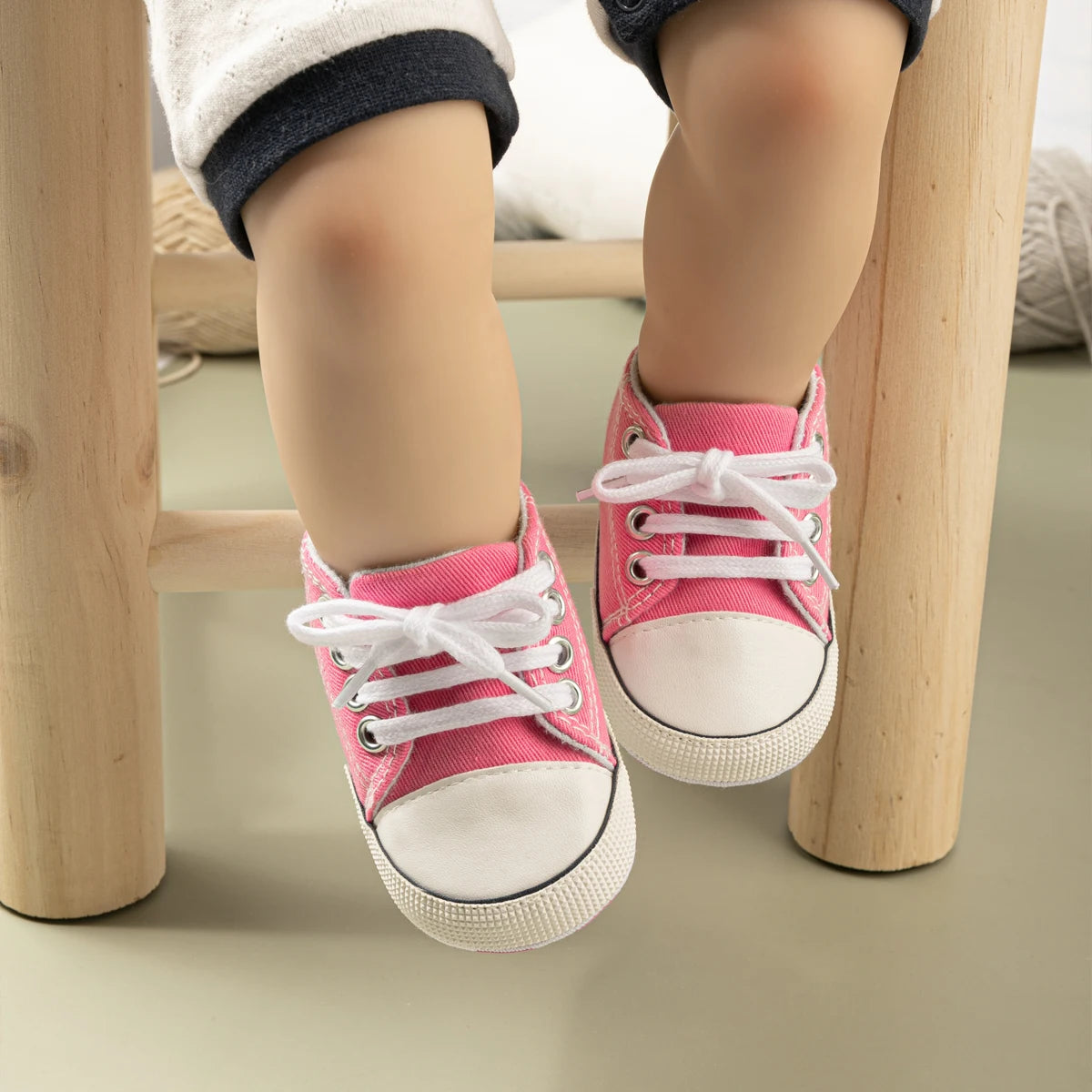 Newborn Baby Canvas Shoes Gender-free Multiple Color