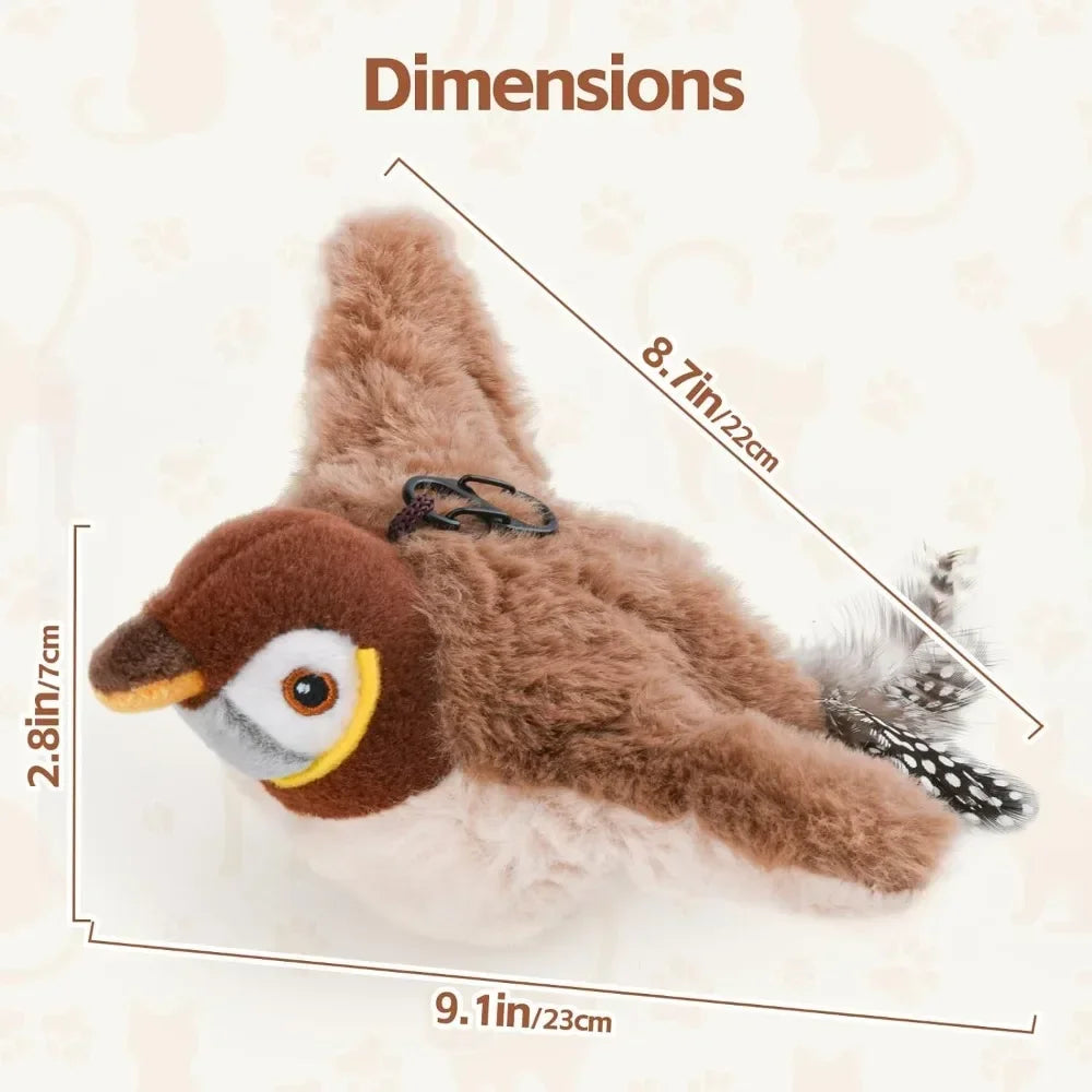 Interactive Cat Toy Rechargeable Chirping Flapping Bird | Product Universal