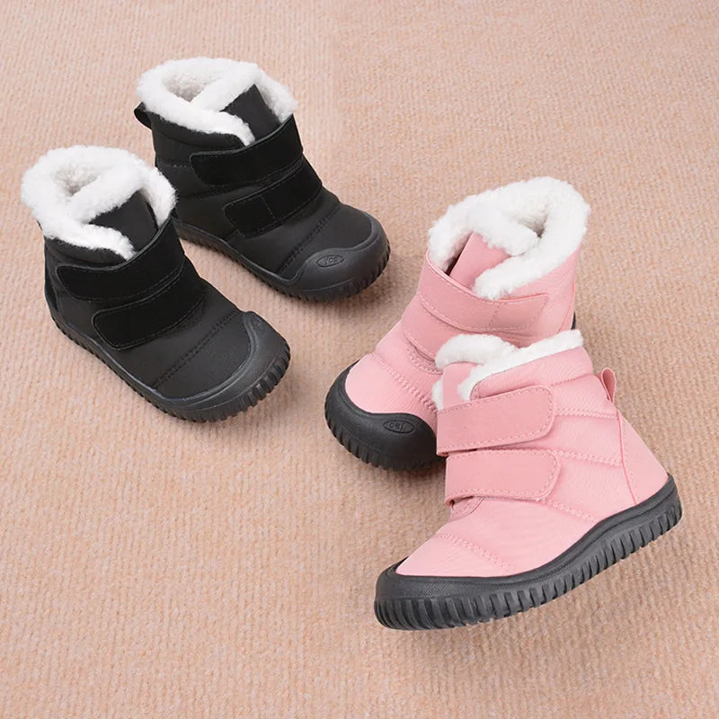 Baby Snow Boots Winter Children Soft Anti-kick High Top Boots Boys Girls