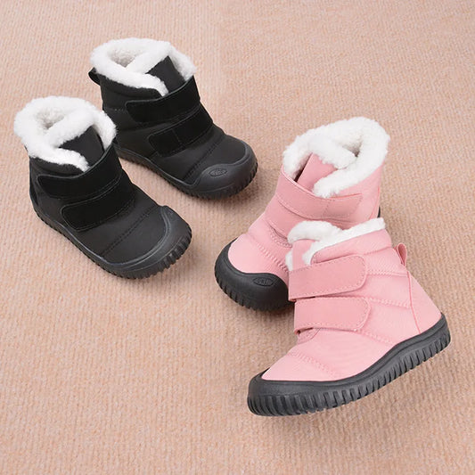 Baby Snow Boots Winter Children Soft Anti-kick High Top Boots Boys Girls