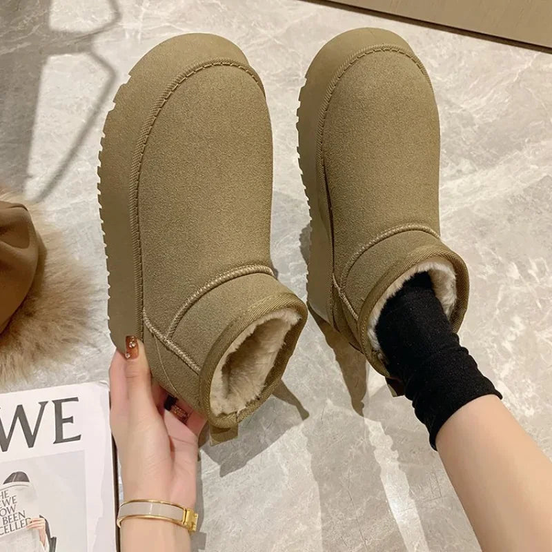 Women's Snow Boots Comfortable Warm Ankle Boots Women Winter Ladies Shoes