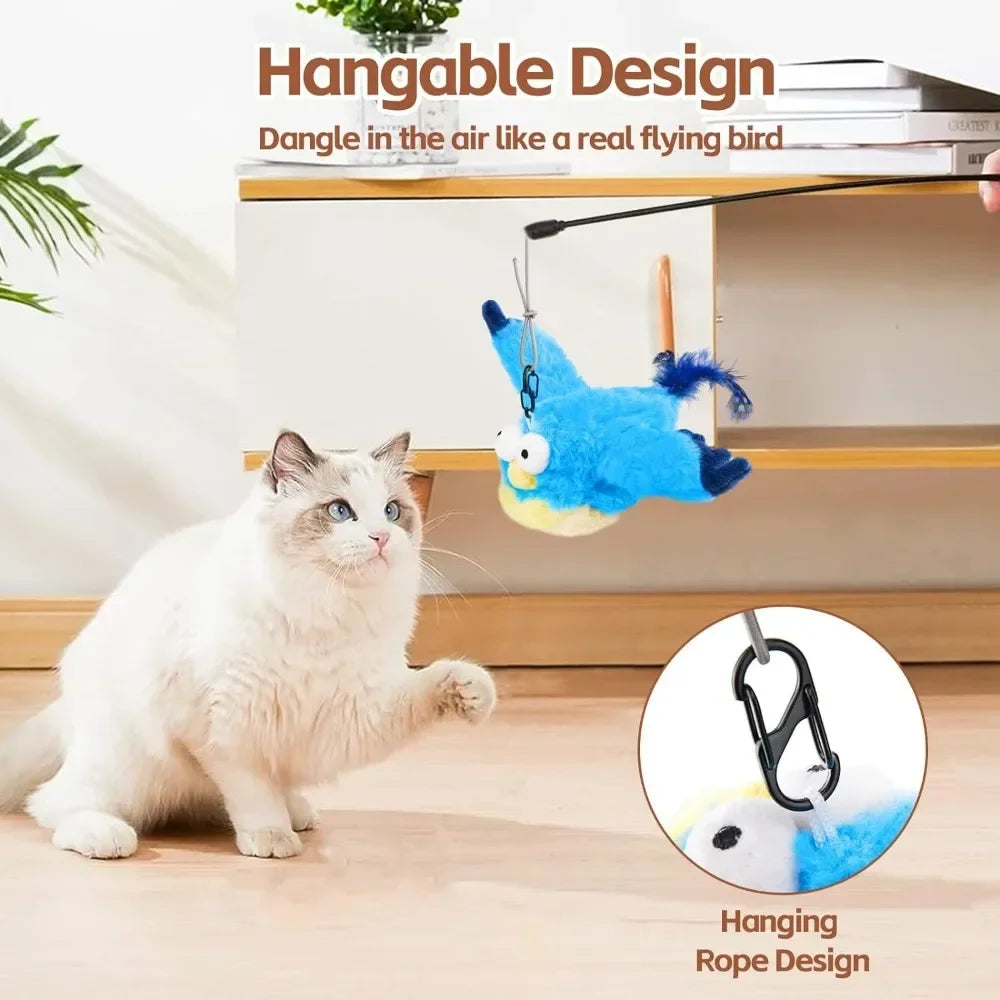 Interactive Cat Toy Rechargeable Chirping Flapping Bird | Product Universal