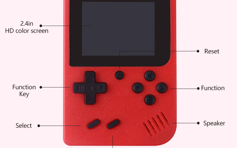 2.4-Inch LCD Screen Retro Video Game Console Portable Gaming | Product Universal