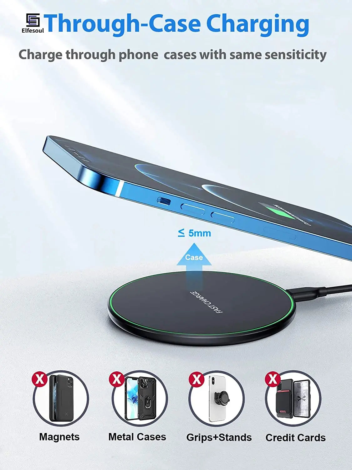 100W Fast Wireless Charger Pad for iPhone & Samsung | Product Universal