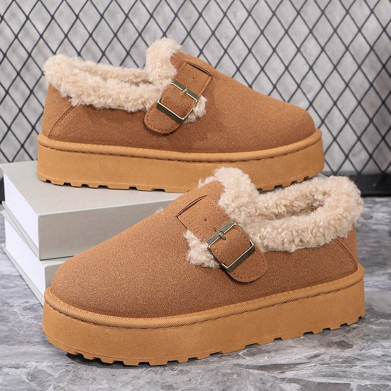 Warm Thicken Plush Snow Boots Women