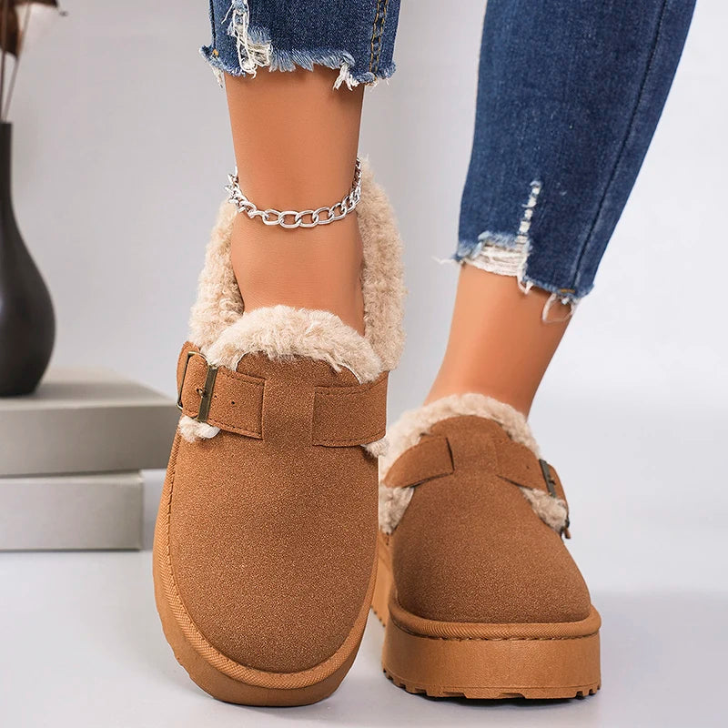 Warm Thicken Plush Snow Boots Women