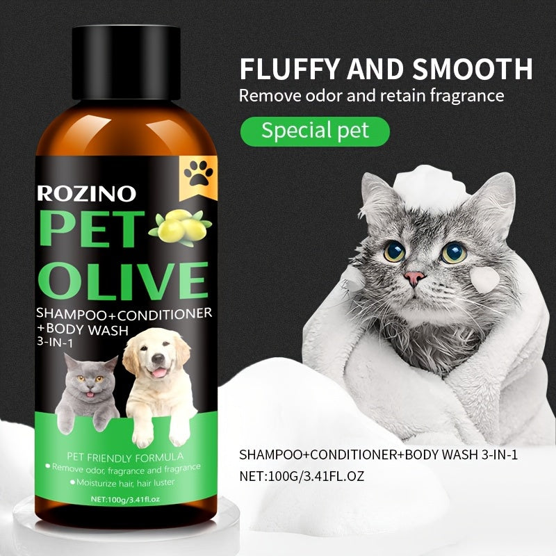 Rozino 3-in-1 Pet Grooming Shampoo Moisturizing Fruit Oil Formula  | Product Universal