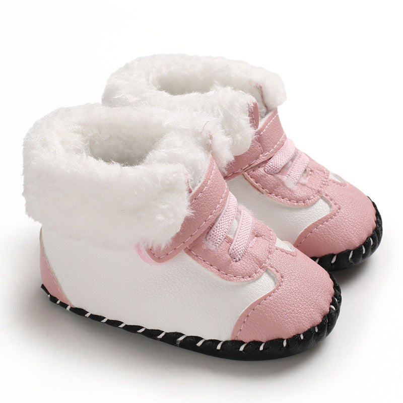 Cozy Winter Baby Boots - Non-Slip, Warm Fleece Lining,