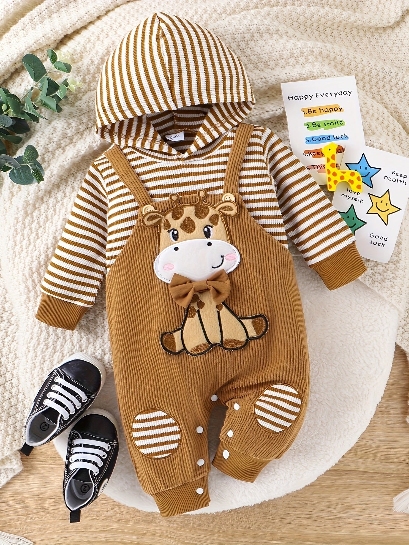 Adorable Bear-Themed Cotton Romper