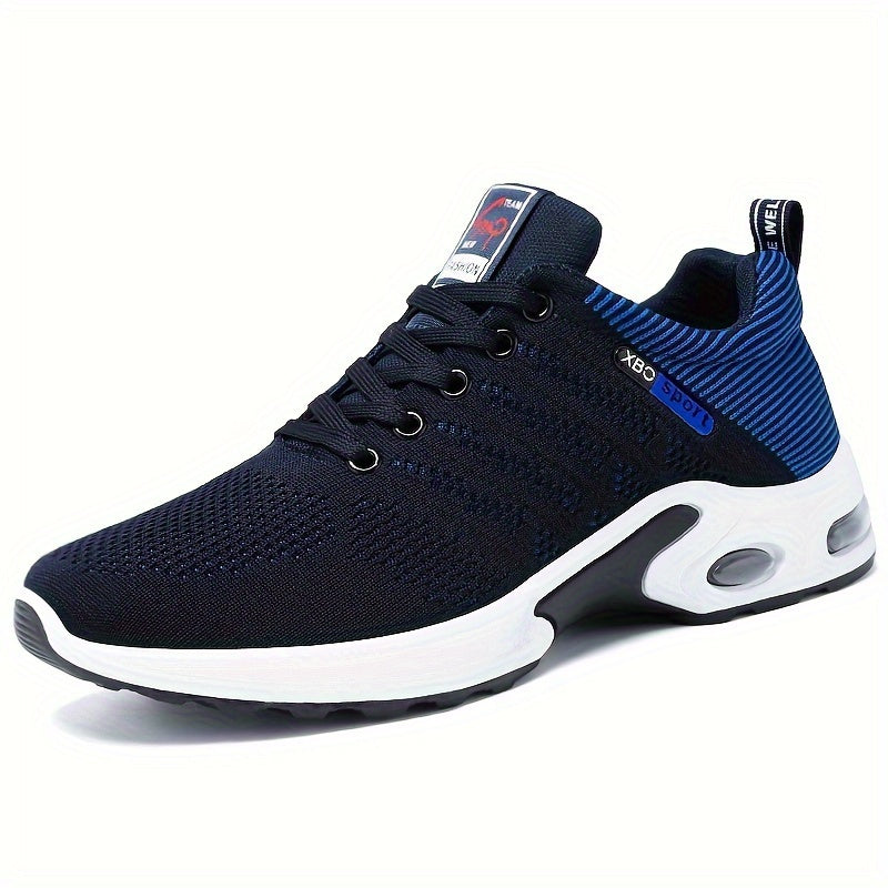 Men's Fashion Braided Knitted Breathable Running Shoes,