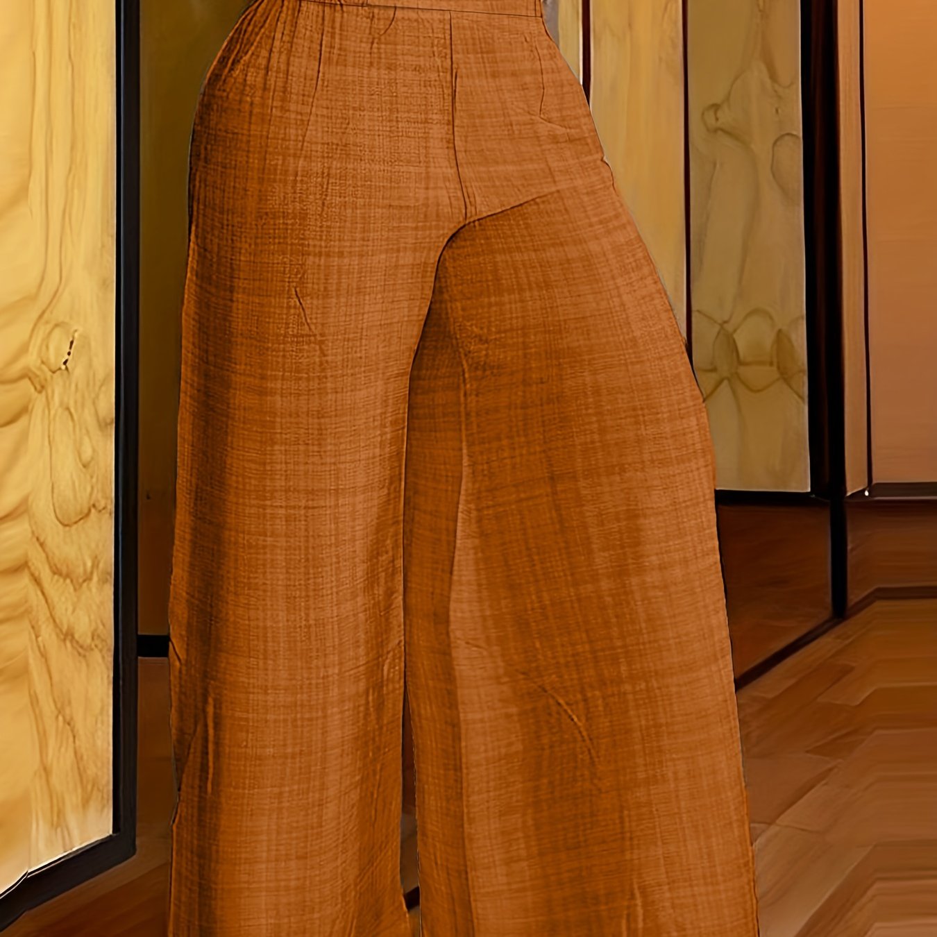 Solid Simple Palazzo Pants | Product Universal