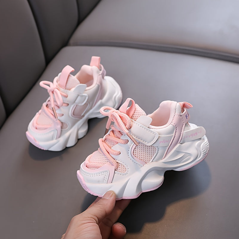 Comfortable Low Top Mesh Sneakers For Baby's, Breathable Wear