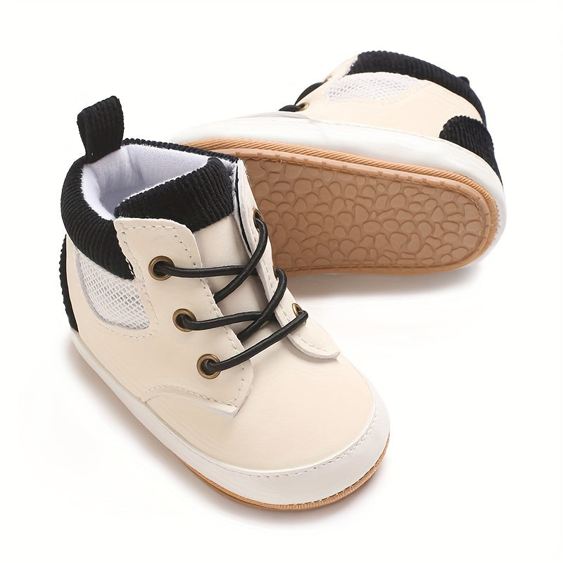 Fashion Trendy British Style Baby Boy High Top