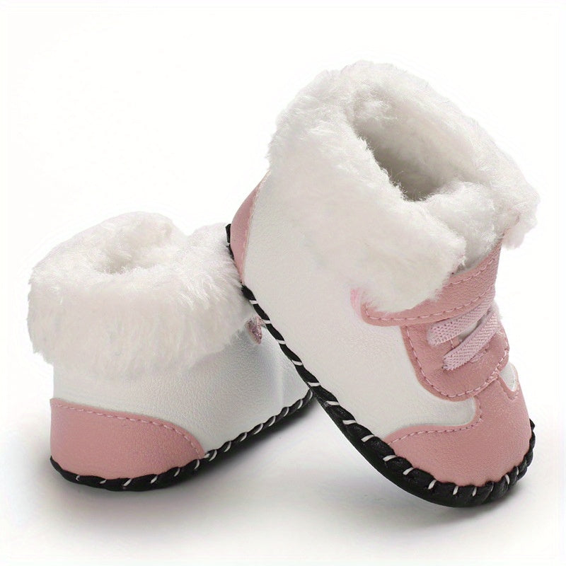 Cozy Winter Baby Boots - Non-Slip, Warm Fleece Lining,