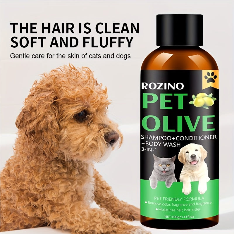 Rozino 3-in-1 Pet Grooming Shampoo Moisturizing Fruit Oil Formula  | Product Universal