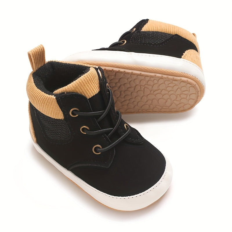 Fashion Trendy British Style Baby Boy High Top