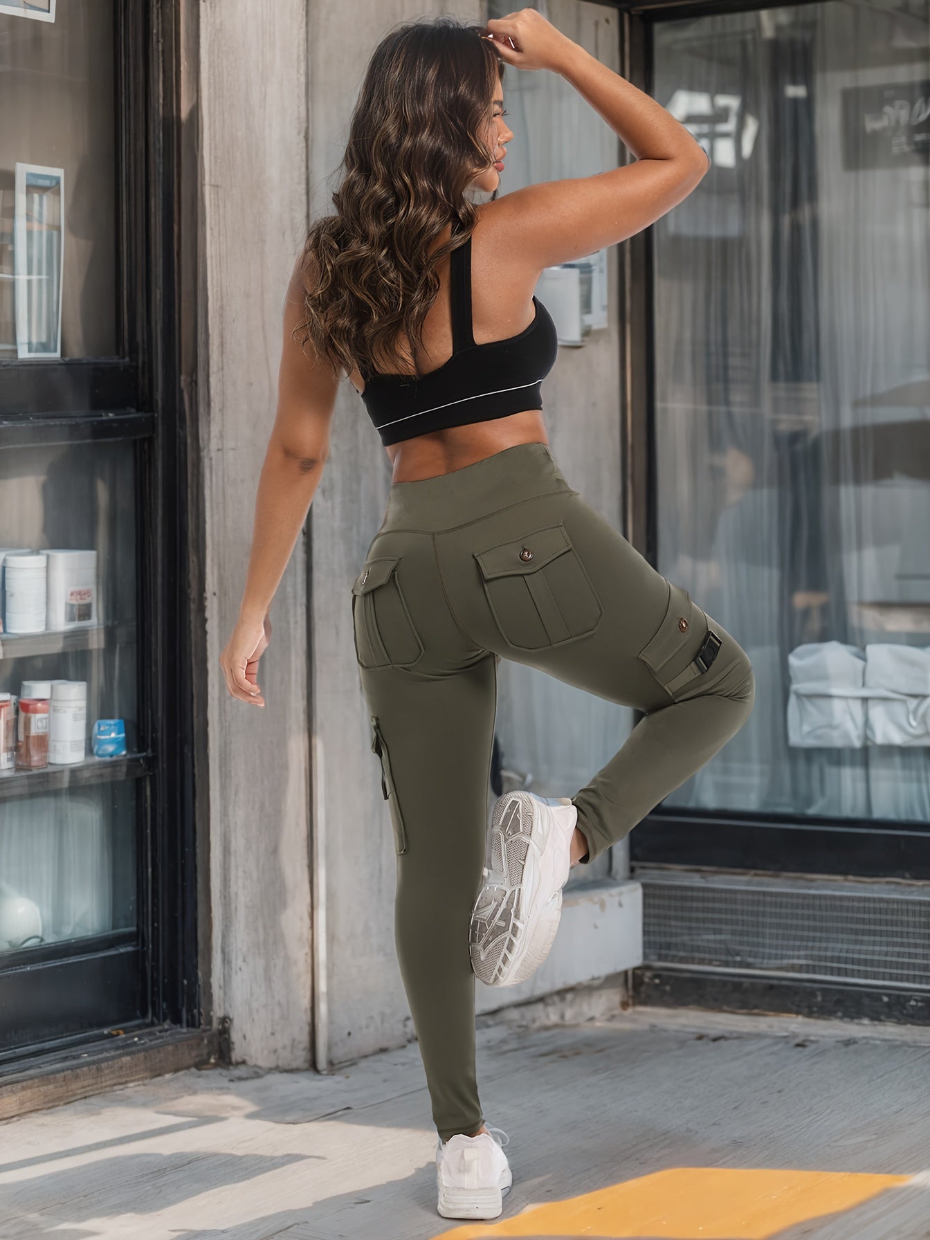 Work Leggings with 4-Button Pockets | Product Universal