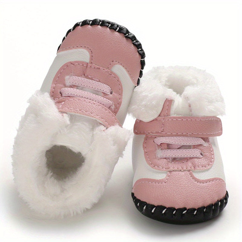 Cozy Winter Baby Boots - Non-Slip, Warm Fleece Lining,