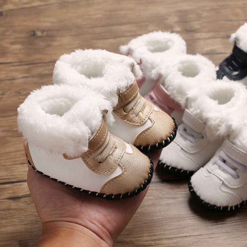 Cozy Winter Baby Boots - Non-Slip, Warm Fleece Lining,