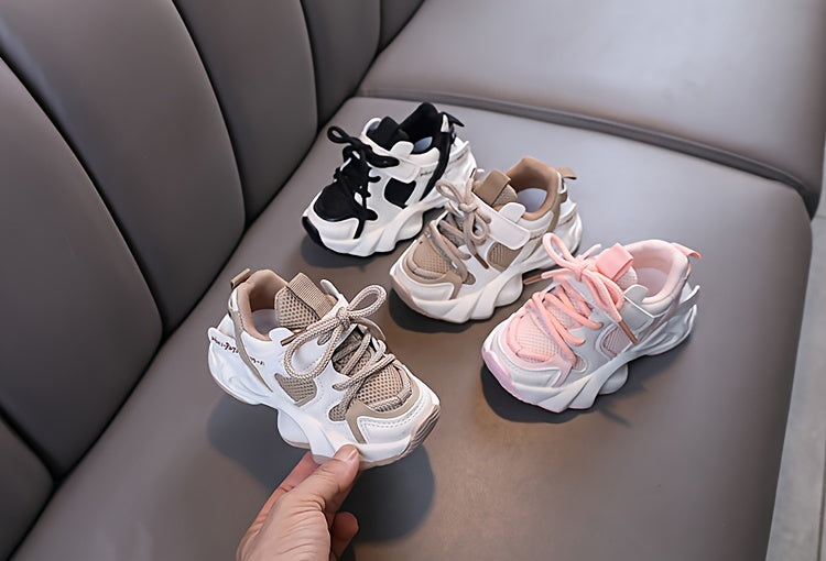 Comfortable Low Top Mesh Sneakers For Baby's, Breathable Wear