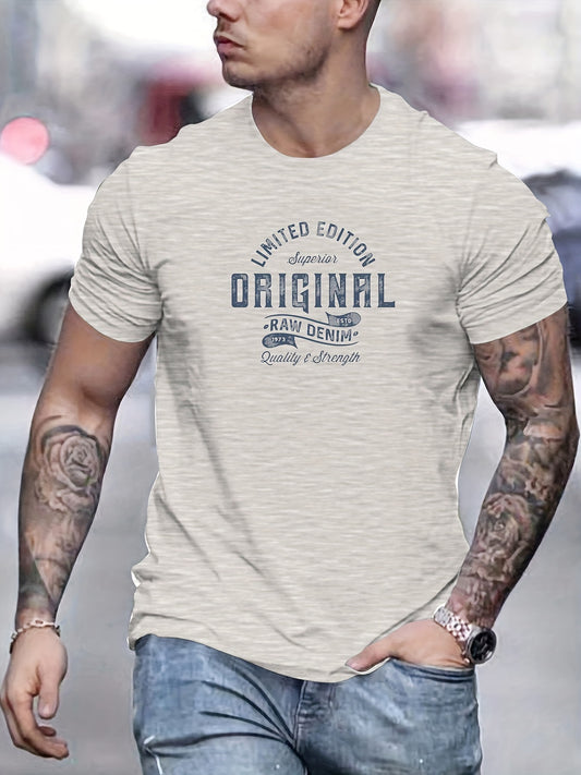 Men's Basic Cotton T-Shirt - 100% Cotton,