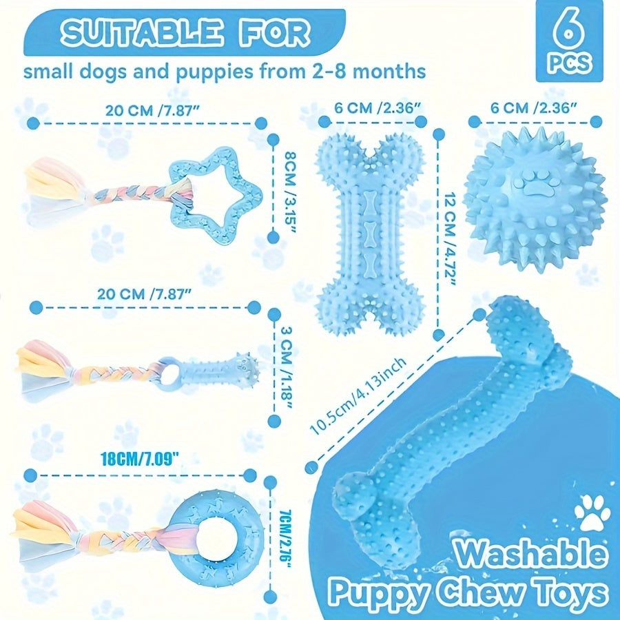 6PCS Puppy Chew Toy Set for Small Dogs and Puppies  | Product Universal