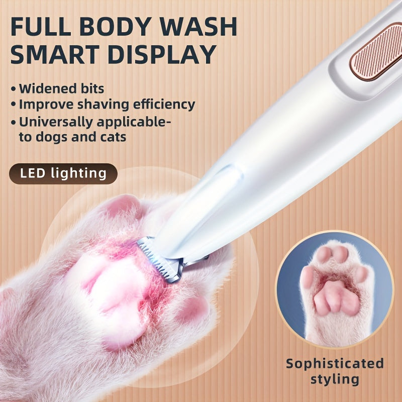 Quiet Cordless Pet Hair Trimmer LED Lights  | Product Universal