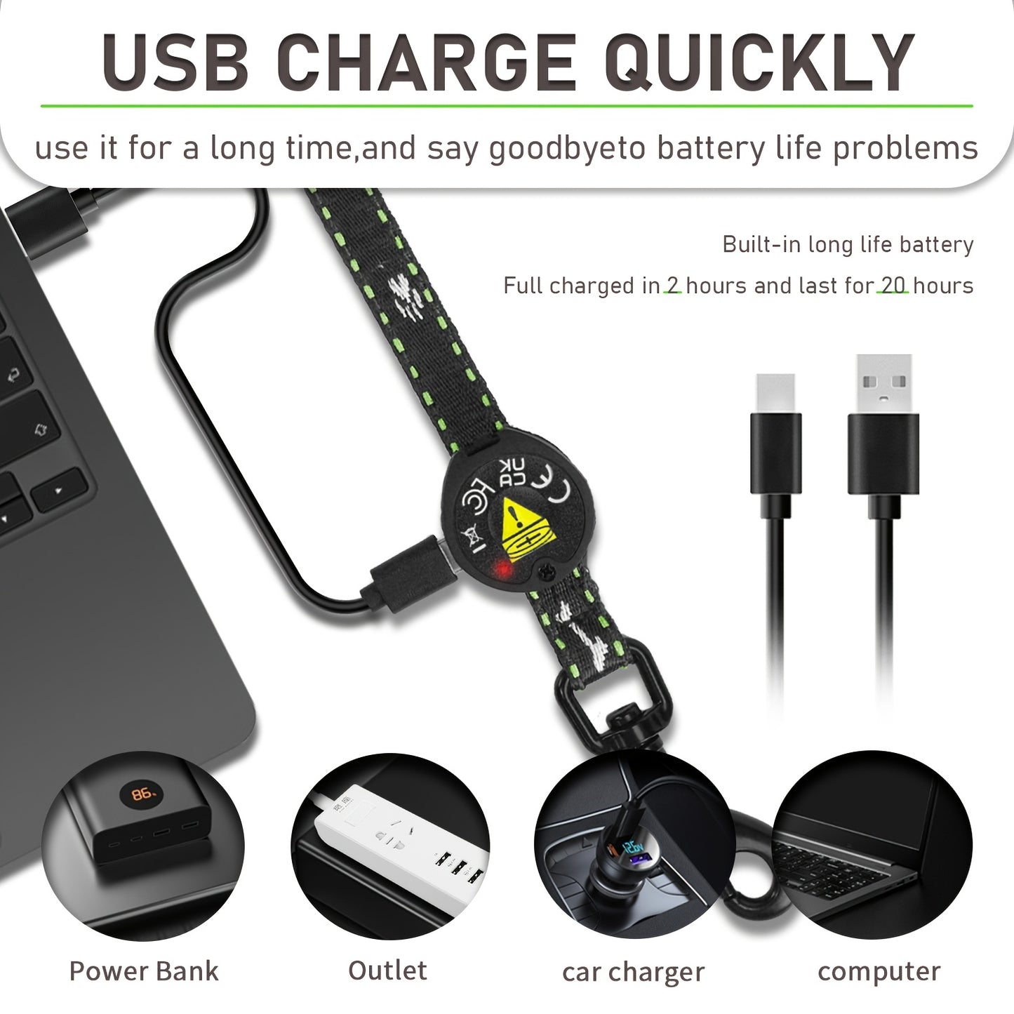 USB Rechargeable LED Dog Leash | Product Universal