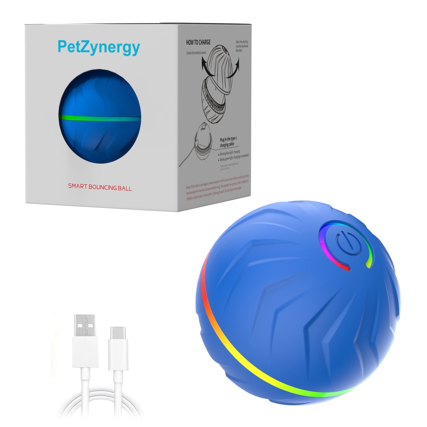 Interactive Bouncing Smart Ball Dog Toy USB Charging  | Product Universal