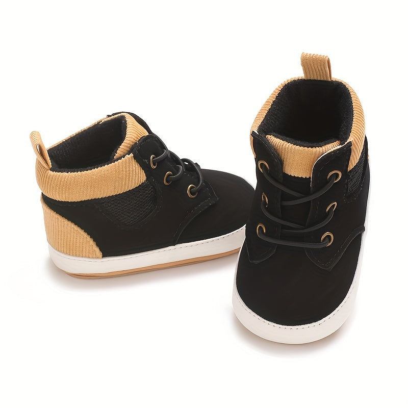 Fashion Trendy British Style Baby Boy High Top