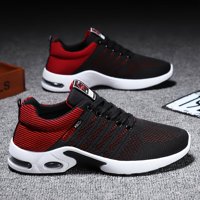 Men's Fashion Braided Knitted Breathable Running Shoes,