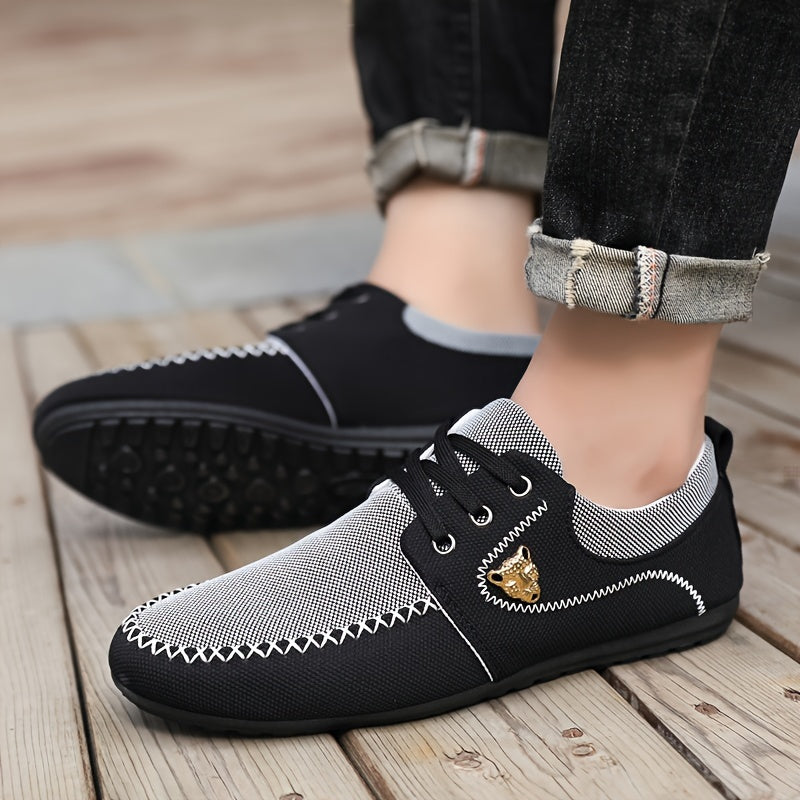 Men's Colour Block Business Style Business Shoes,